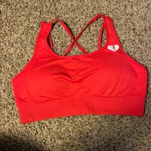 Red Sports Bra